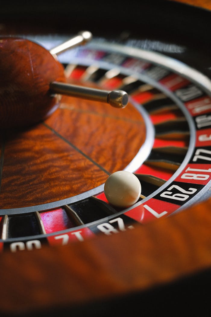 Close Up Shot of a Casino Roulette